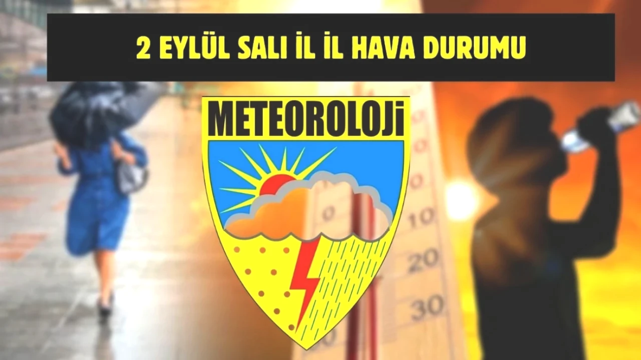 Meteoroloji'den Önemli Uyarı! 2 Eylül Hava Durumu Tüm Türkiye'yi Etkileyecek!